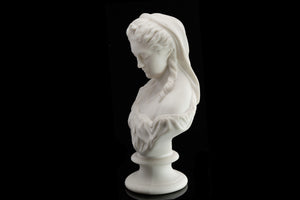 Victorian Parian Bust of a Young Woman.