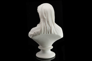 Victorian Parian Bust of a Young Woman.