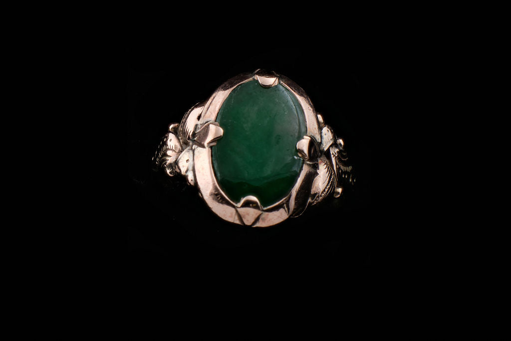 Vintage Gold and Jade Ring.