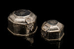 Vintage Silver Oriental Table Snuff Boxes.