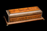 Edwardian Sandlewood Fitted Jewellery box with Ivory Inserts.