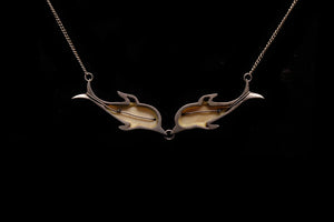 Edwardian Sterling Silver and Ivory Necklace.