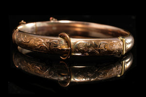 Edwardian Gold Plated Buckle Bracelet.