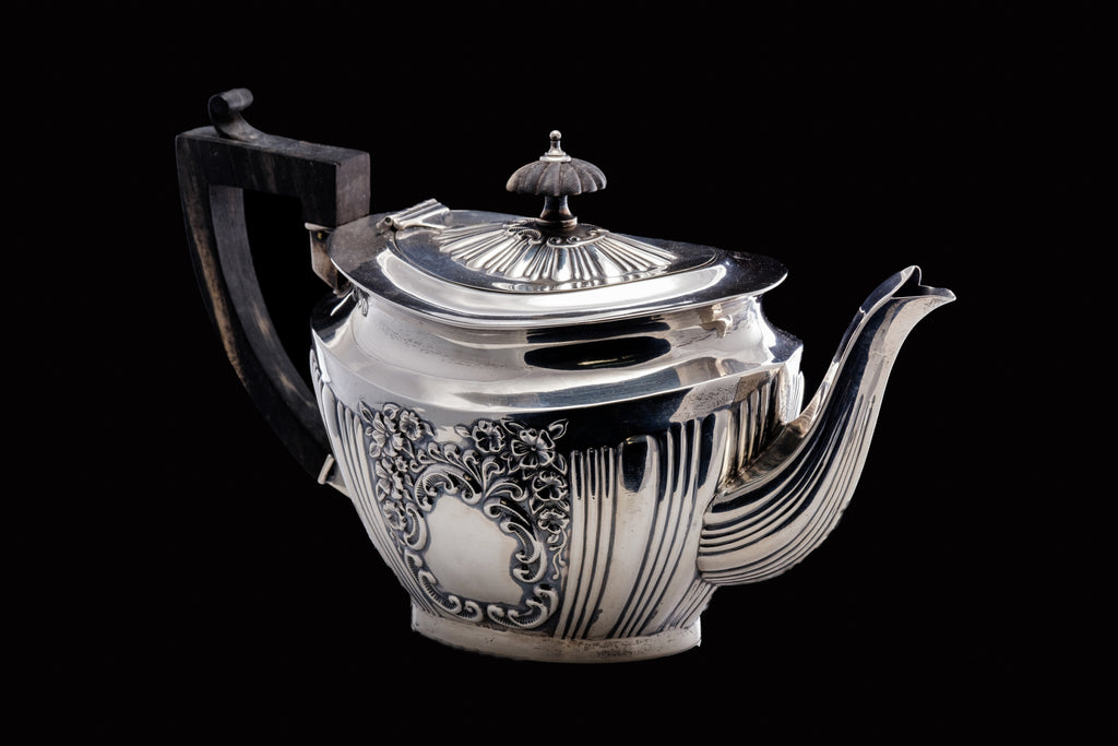 Victorian Sterling Silver Teapot.