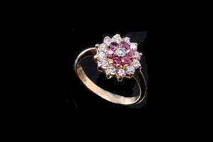 Vintage Ruby and Diamond Ring.