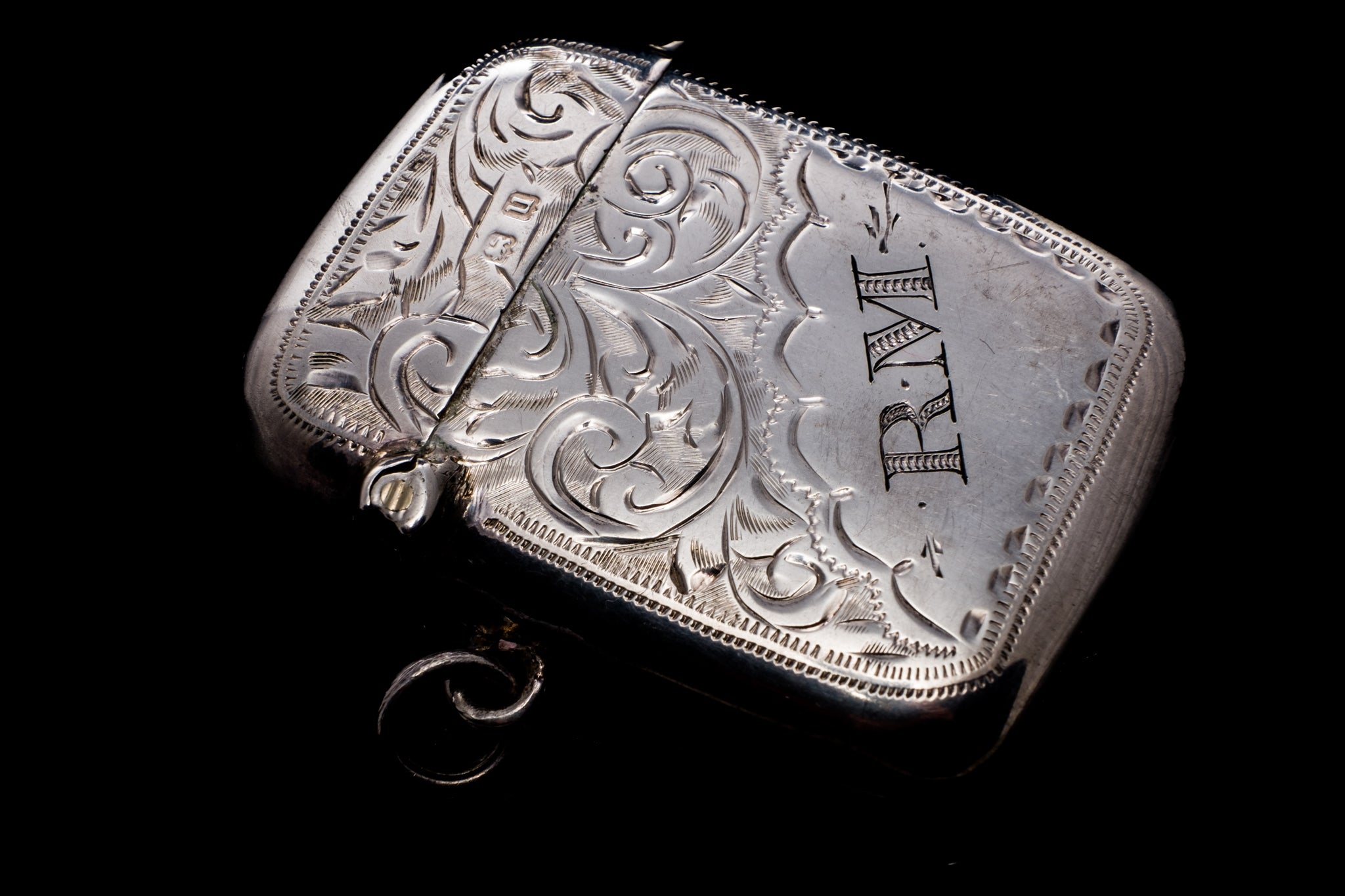 Edwardian Sterling Silver Vesta Case.