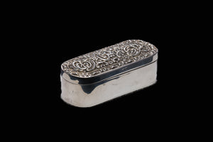 Victorian Sterling Silver Snuff Box.
