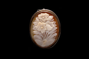 Edwardian Cameo in Sterling Silver Cage.